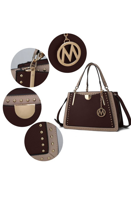 "Aubrey" Satchel Handbag Crossover by Mia k