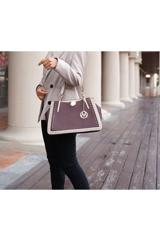 "Aubrey" Satchel Handbag Crossover by Mia k