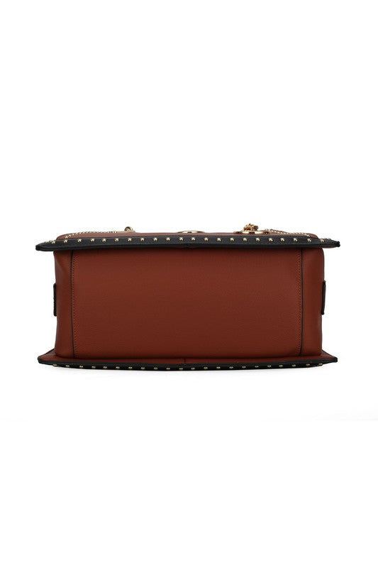 "Aubrey" Satchel Handbag Crossover by Mia k