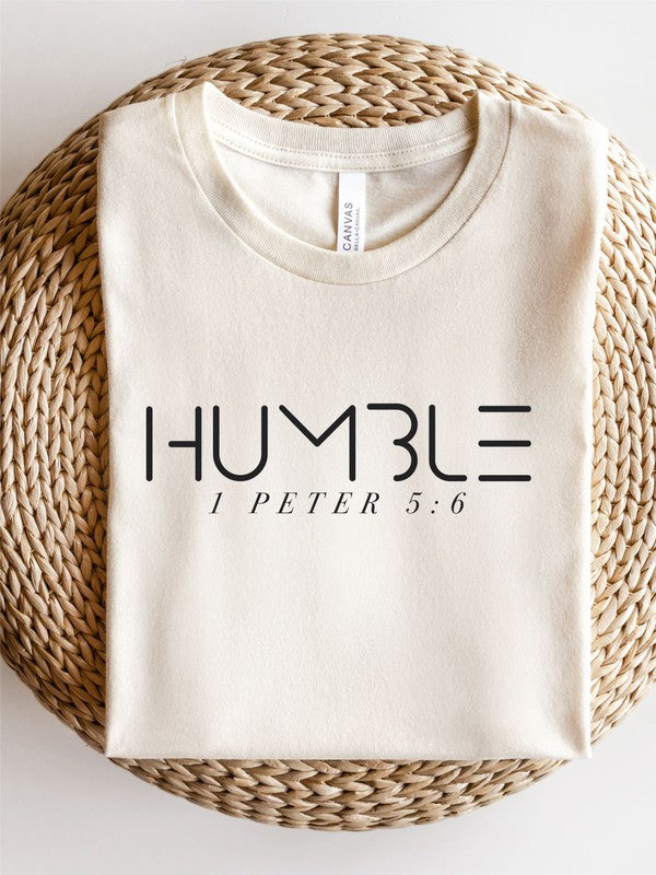 HUMBLE 1 Peter 5 6 Short Sleeve Crew Neck Tee