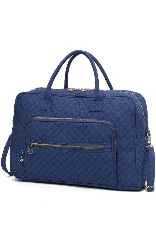 Jayla Solid Quilted Duffle Bag