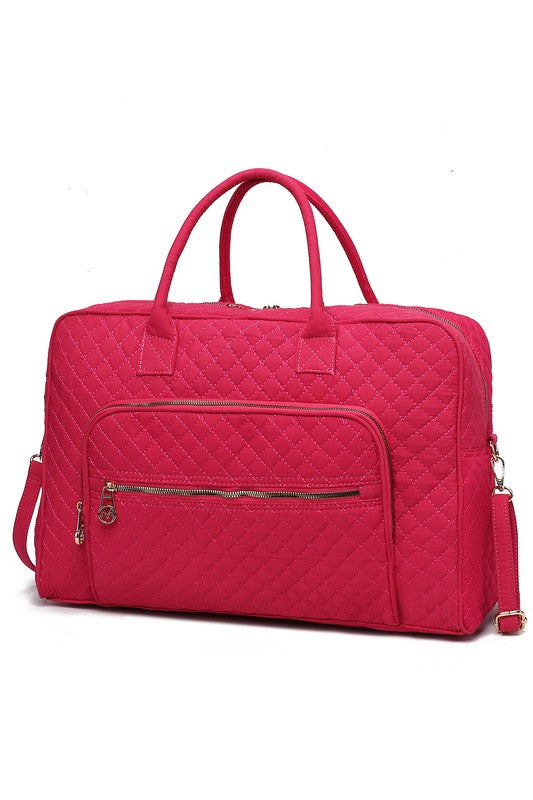 Jayla Solid Quilted Duffle Bag