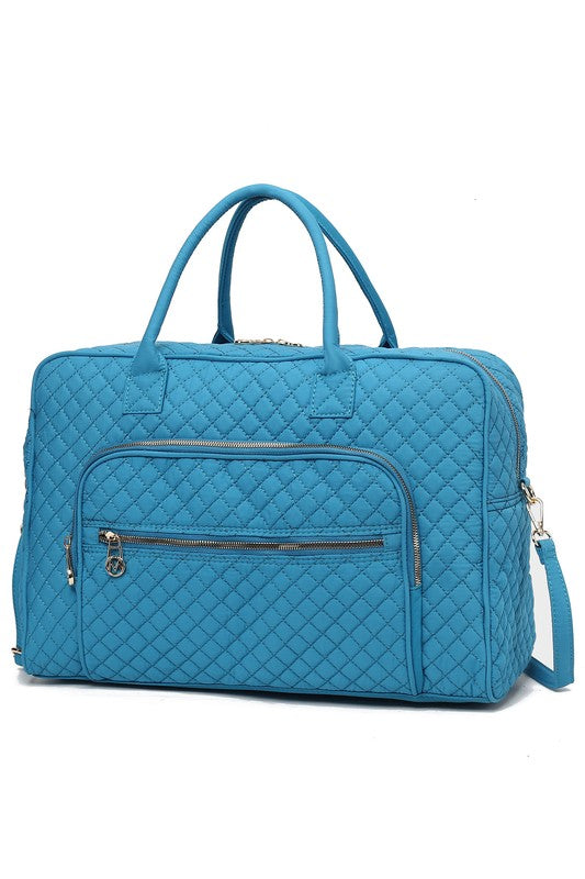 Jayla Solid Quilted Duffle Bag