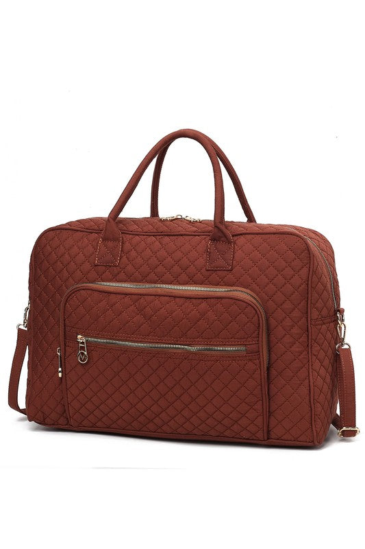 Jayla Solid Quilted Duffle Bag