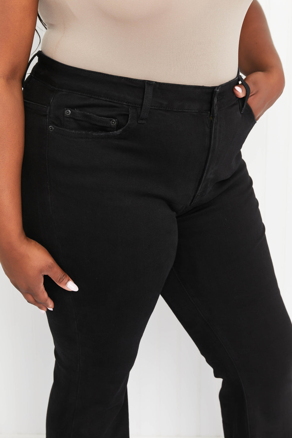 "Veronica" High-Rise Super Flare Jeans