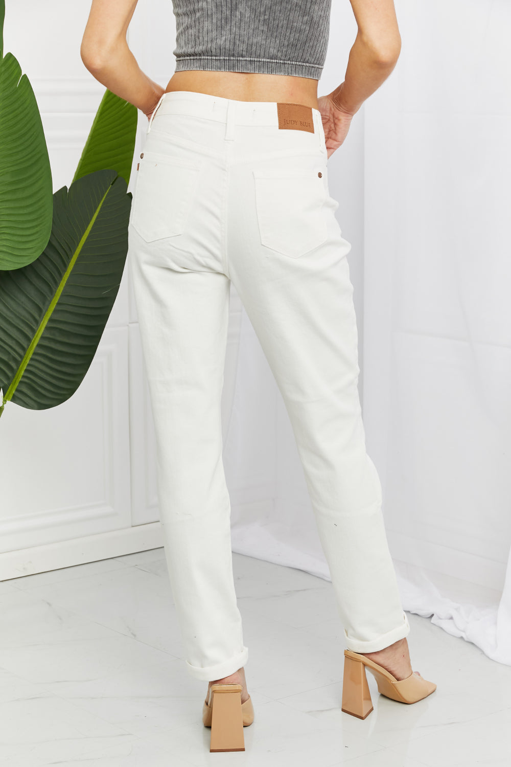 Kacy Full Size High Waist Boyfriend Jeans