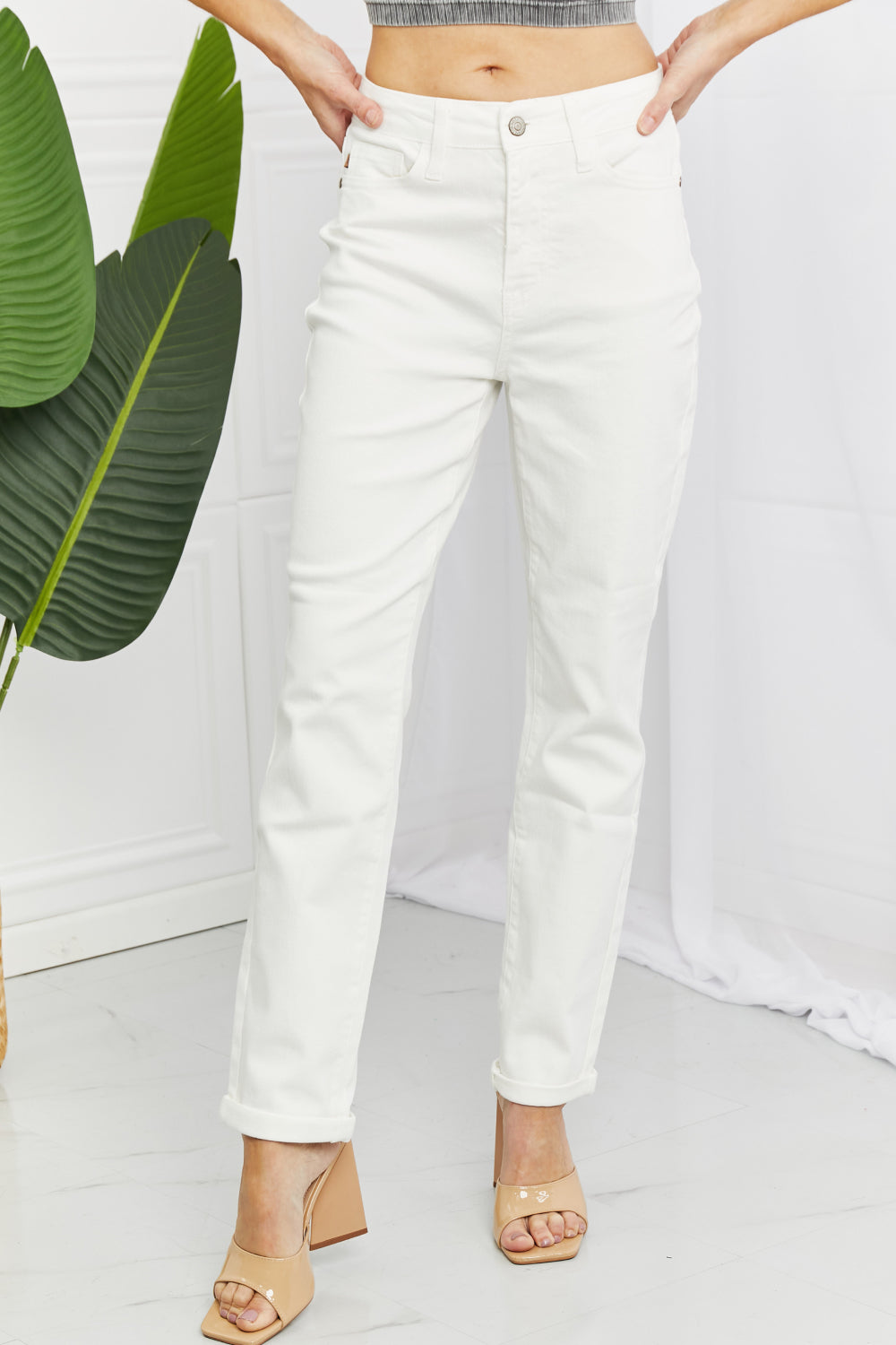 Kacy Full Size High Waist Boyfriend Jeans