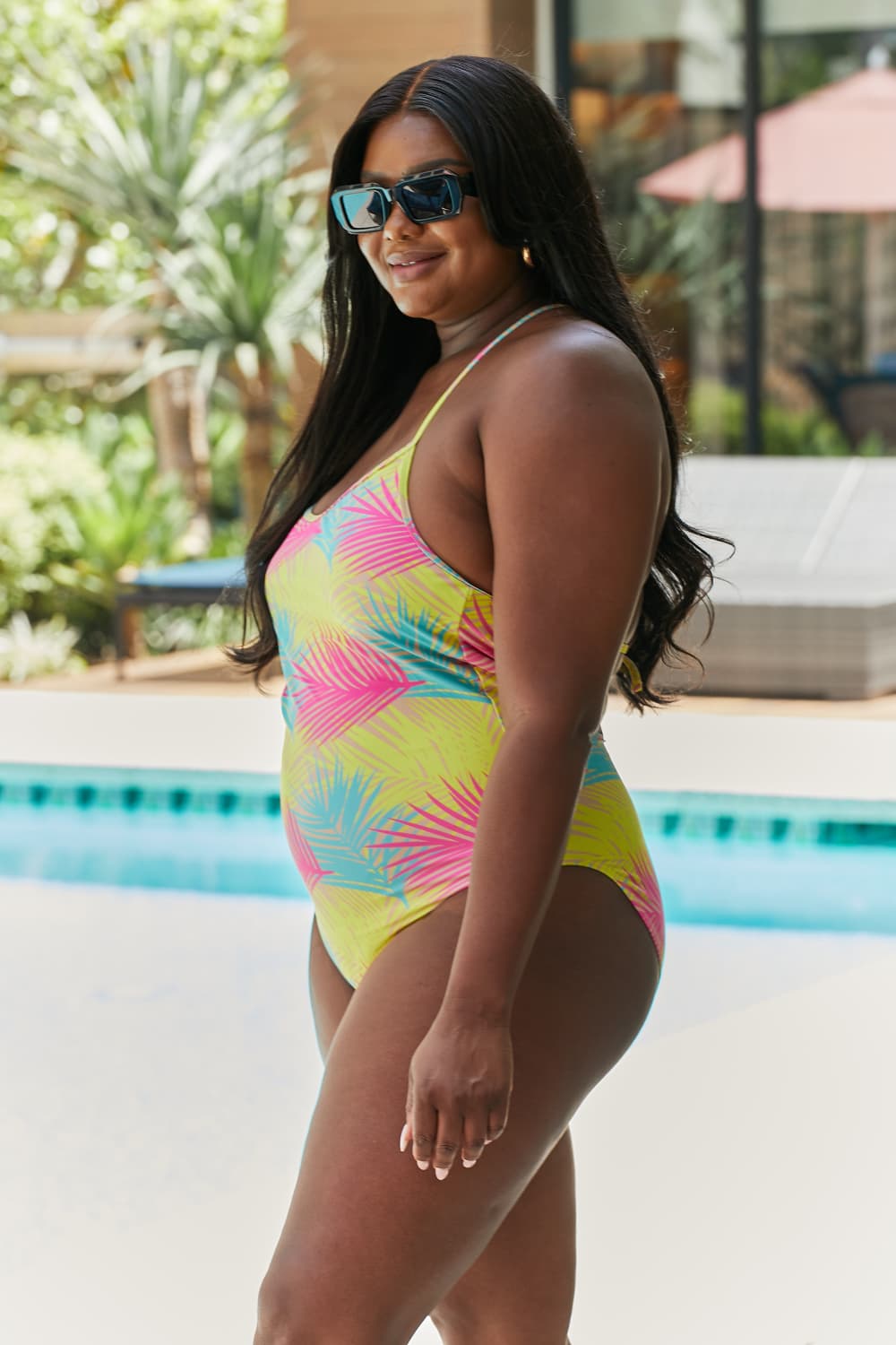 Mommy & Me One-Piece in Multi Palms