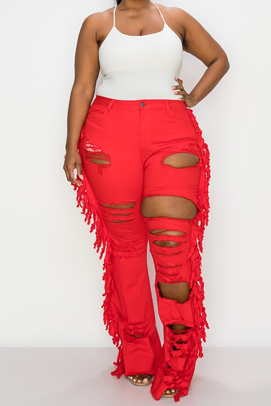 'Off the Fringes" Jeans