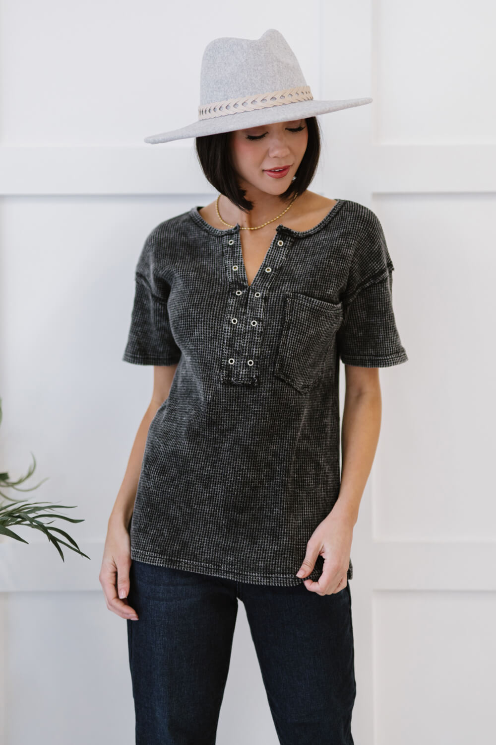 "Something New" Thermal Knit Top