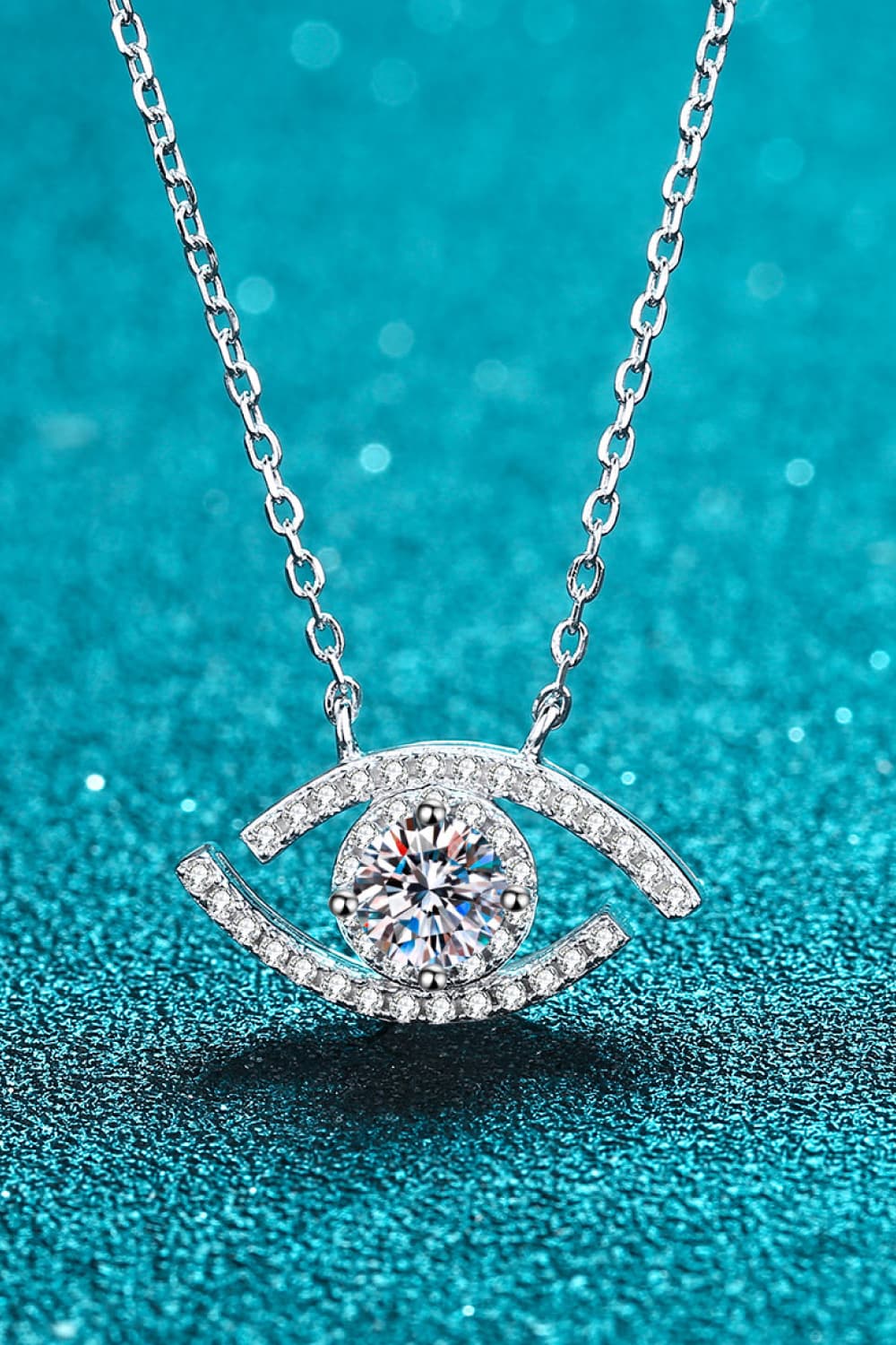 Evil Eye Pendant 925 Sterling Silver Necklace