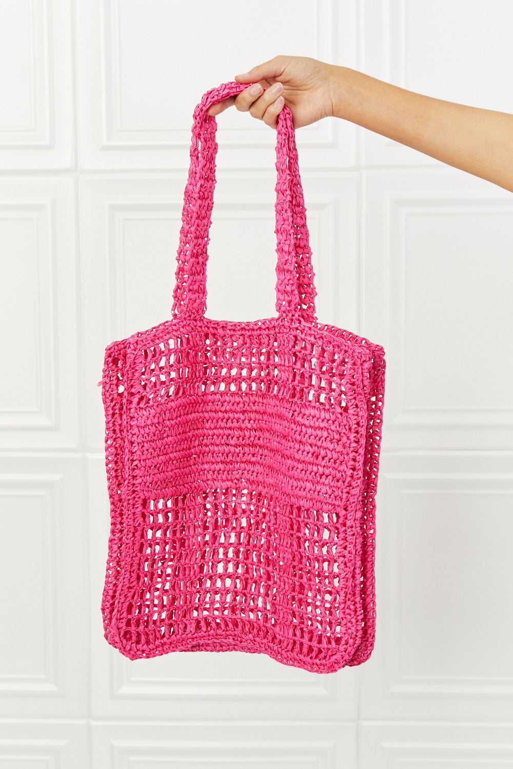 "Tropic Babe" Straw Tote Bag