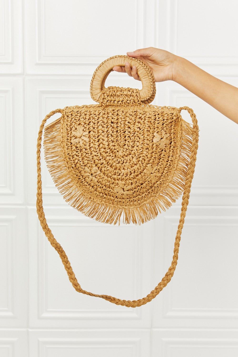 "Vacation Mode" Straw Handbag