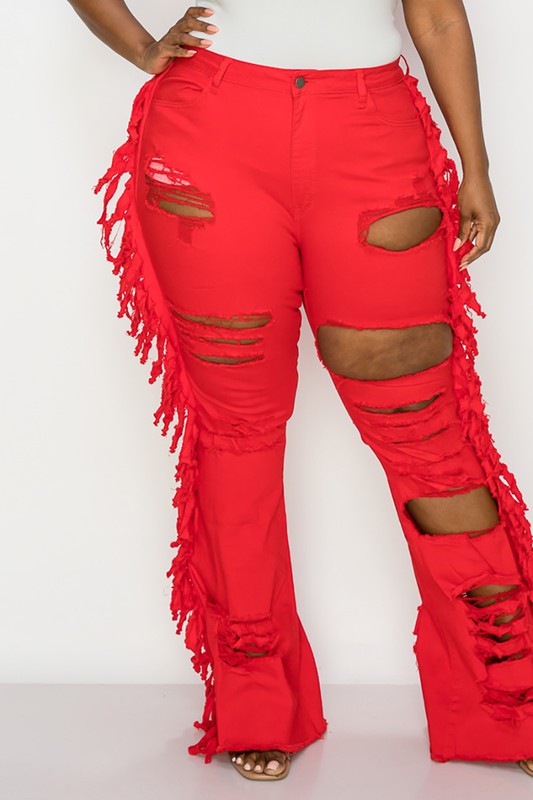 'Off the Fringes" Jeans