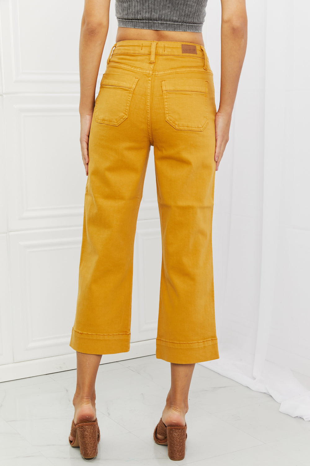 Jayza Straight Leg Cropped Jeans