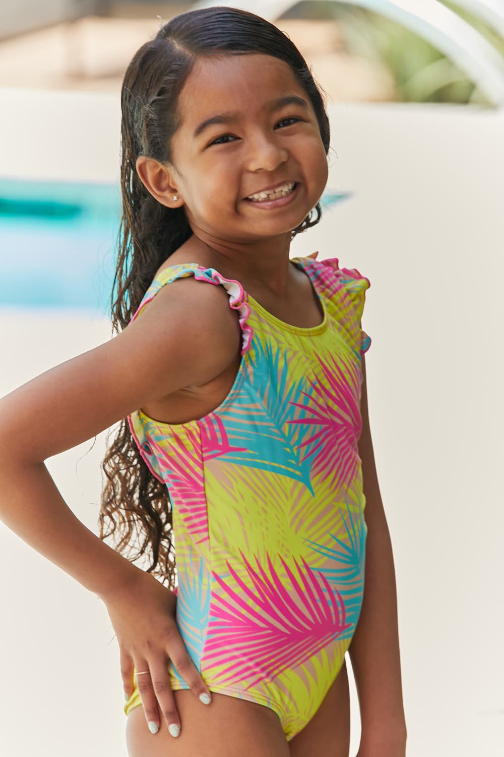 Mommy & Me One-Piece in Multi Palms