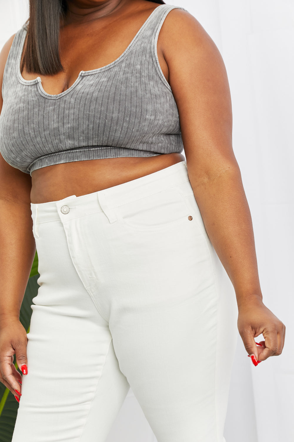 Kacy Full Size High Waist Boyfriend Jeans