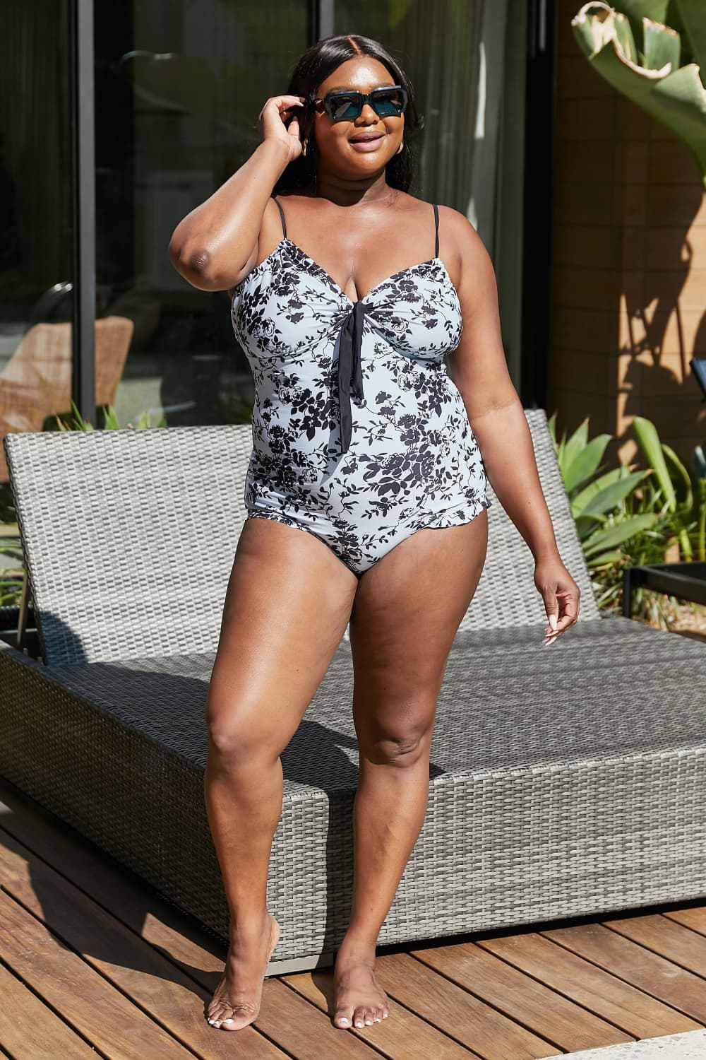 Côte d'Azur Mommy & Me Ruffle Trim One-Piece Swimsuit