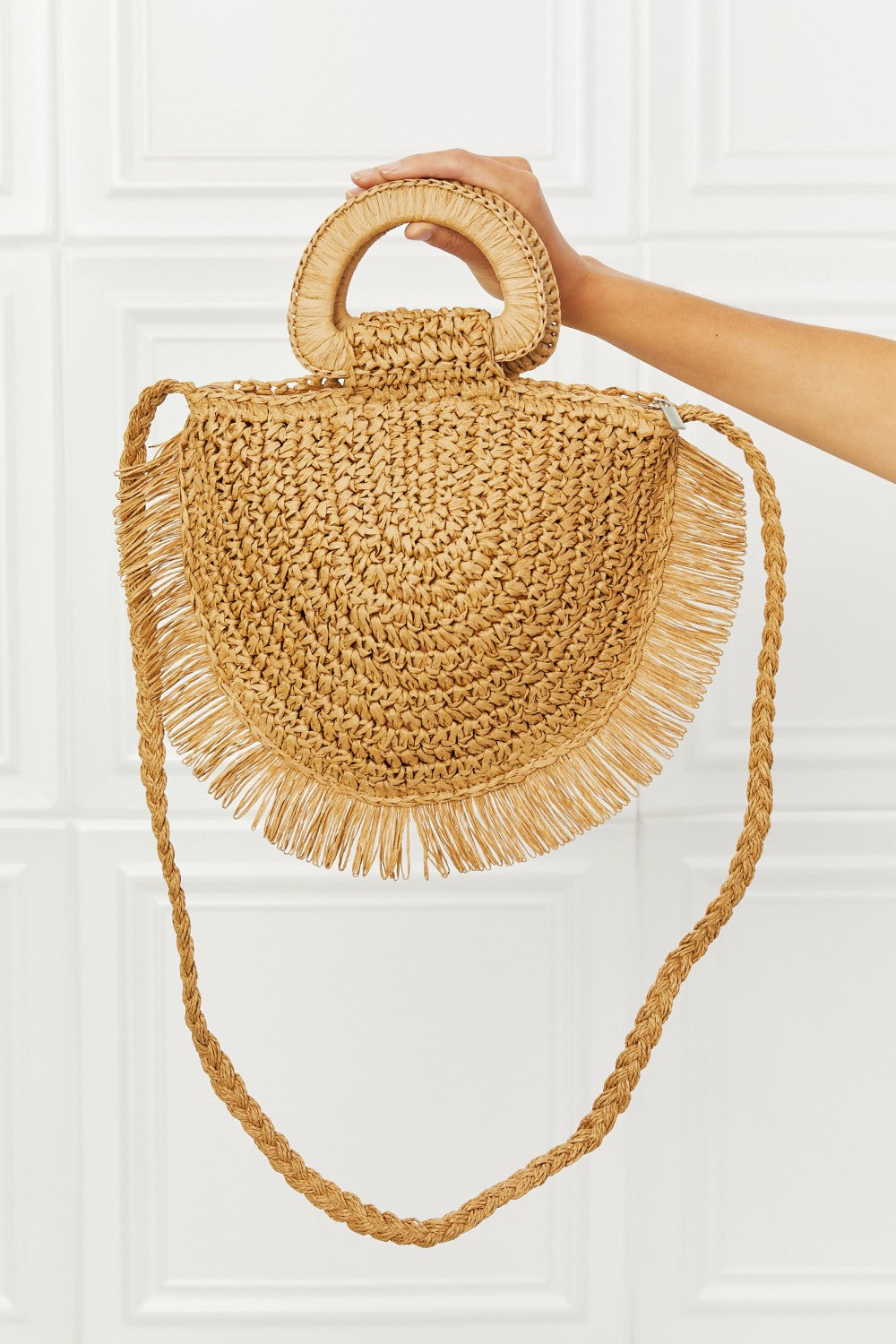 "Vacation Mode" Straw Handbag