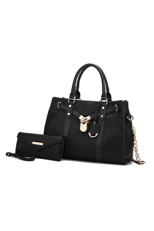 "Christine" Satchel with wallet