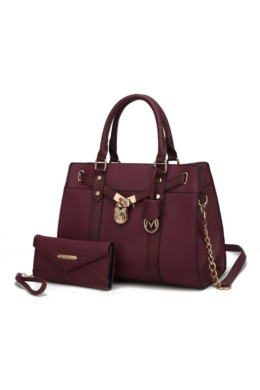 "Christine" Satchel with wallet