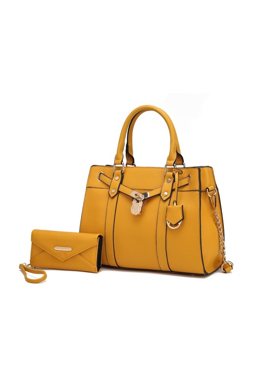 "Christine" Satchel with wallet