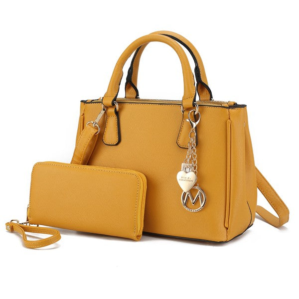 'Ruth' Satchel Bag with Wallet