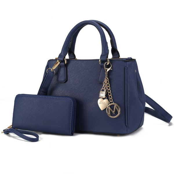 'Ruth' Satchel Bag with Wallet