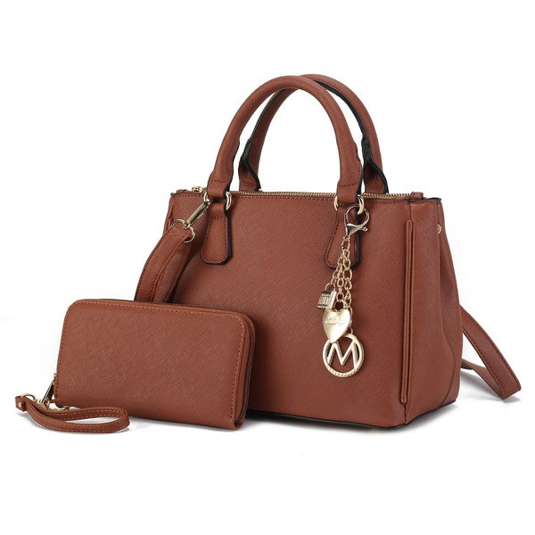 'Ruth' Satchel Bag with Wallet