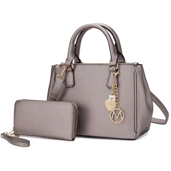 'Ruth' Satchel Bag with Wallet