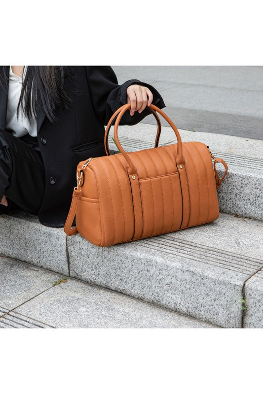 "Luana" Quilted Duffle Bag