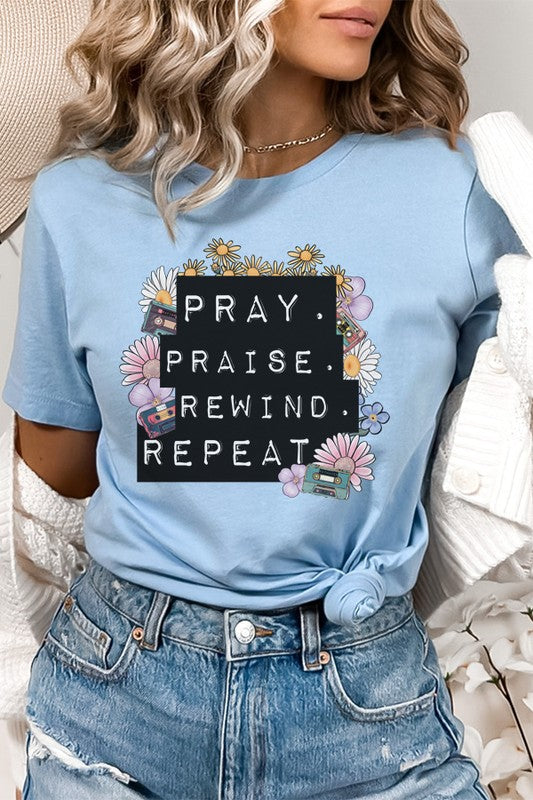 Praise Praise Rewind Repeat Graphic Tee