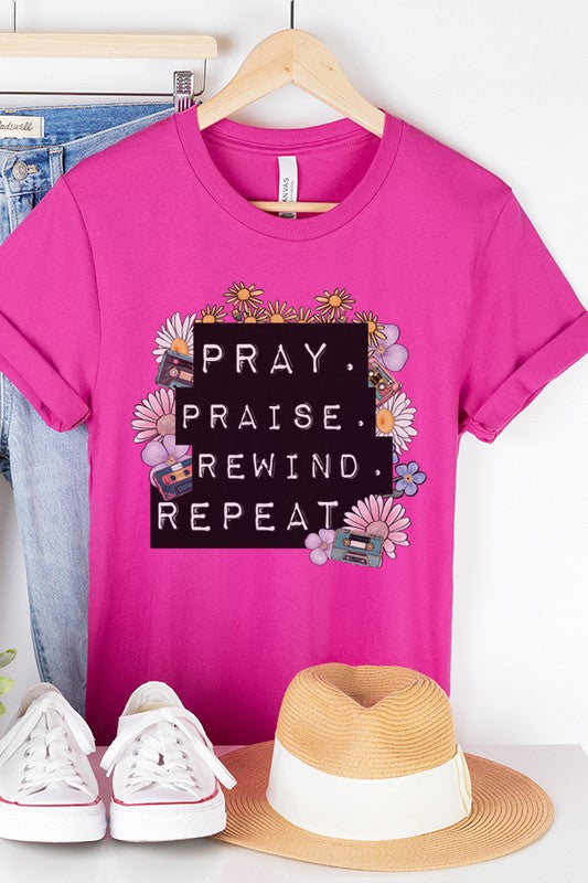 Praise Praise Rewind Repeat Graphic Tee