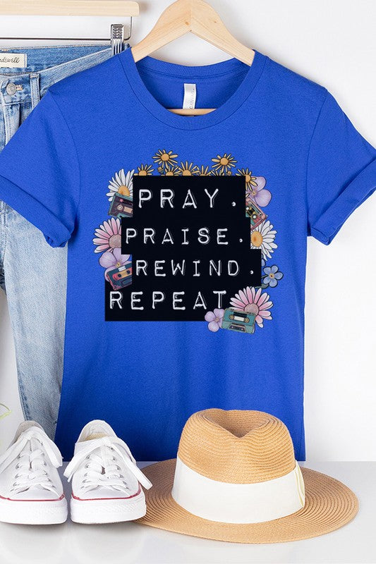 Praise Praise Rewind Repeat Graphic Tee