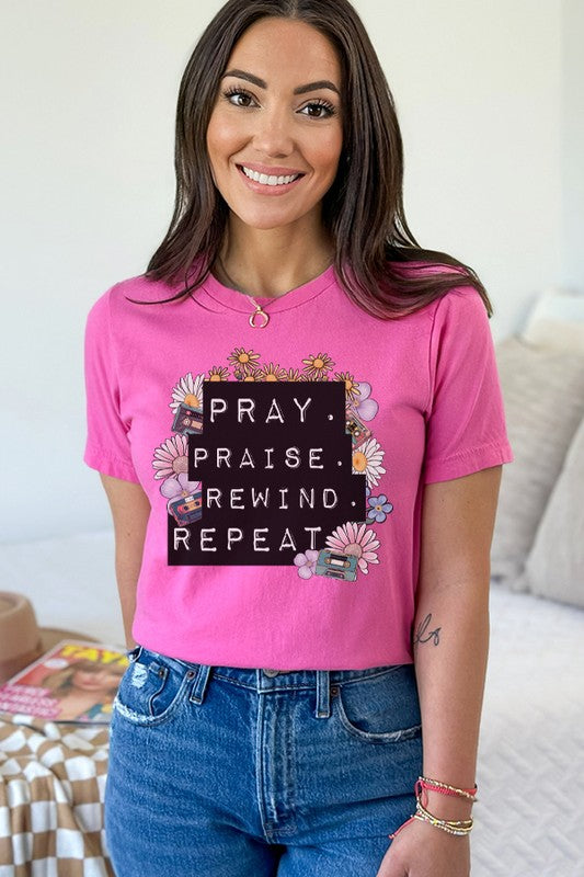 Praise Praise Rewind Repeat Graphic Tee