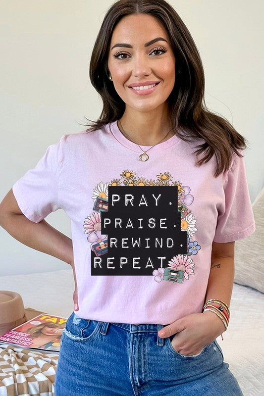 Praise Praise Rewind Repeat Graphic Tee