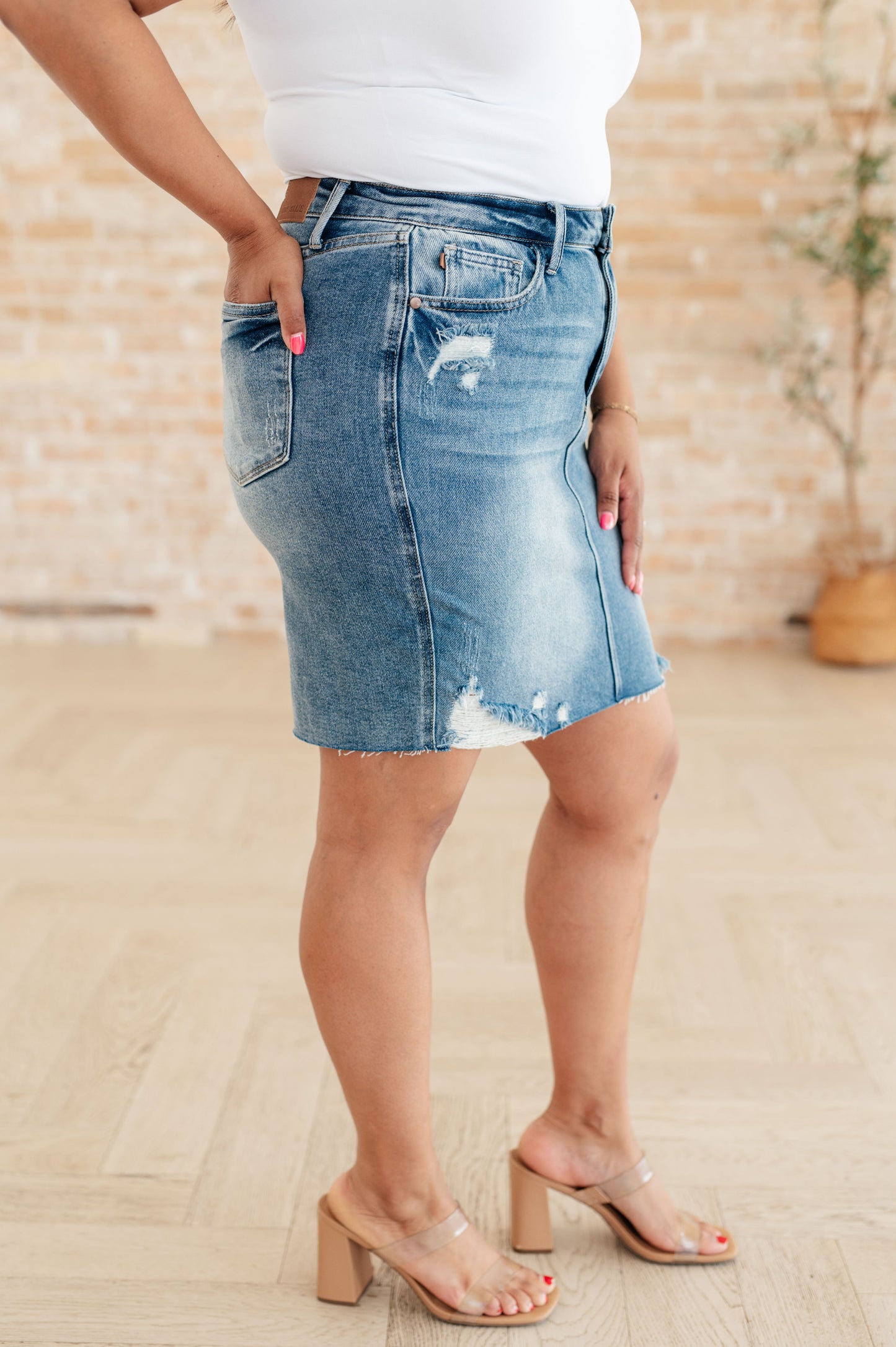 “Carol” Denim Skirt