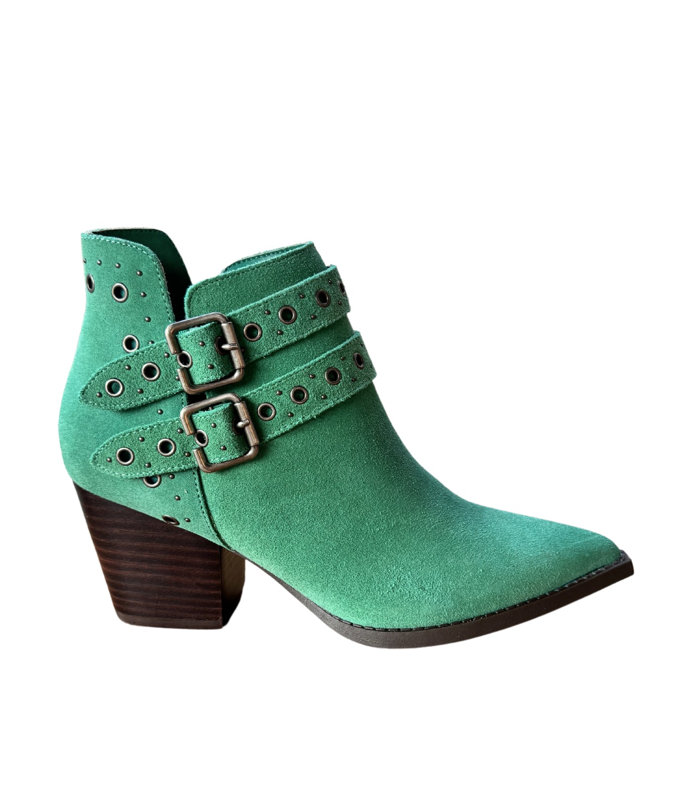 Elsa Leather Ankle Boot in Teal