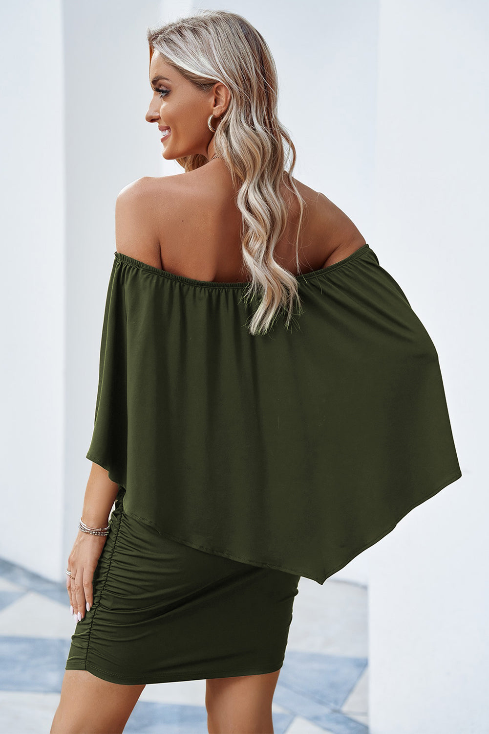 "Show Off" Off-Shoulder Layered Dress