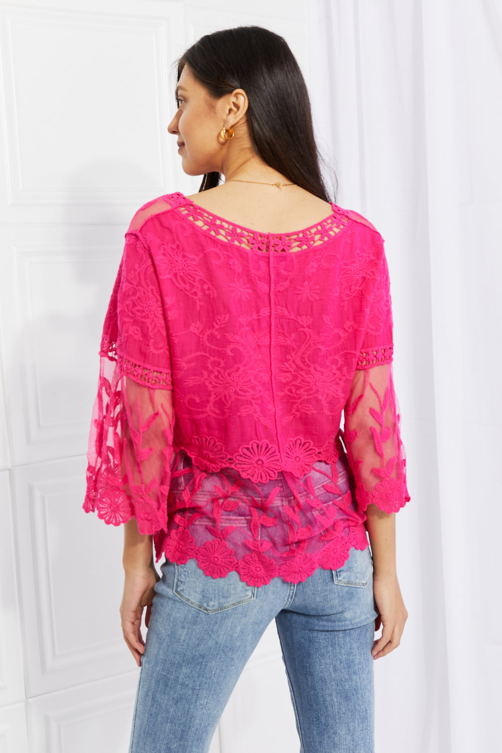 Full Size Lace Oasis Top