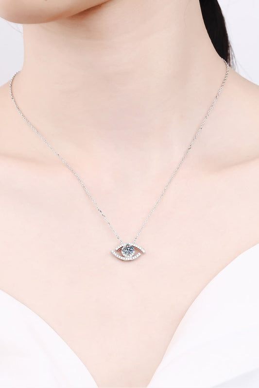 Evil Eye Pendant 925 Sterling Silver Necklace