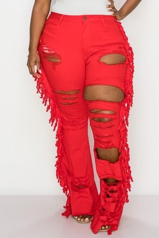 'Off the Fringes" Jeans