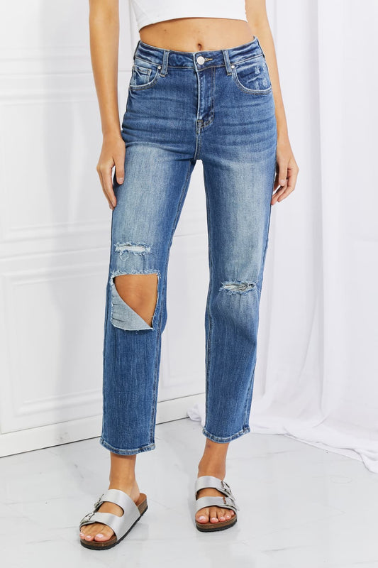 “Emily” High Rise Relaxed Jeans
