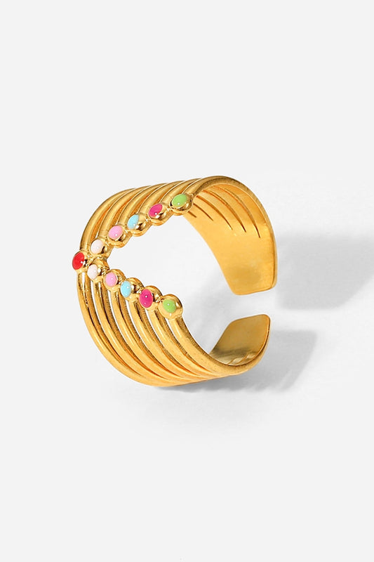 “Candy Skies” V-Shaped Open Ring