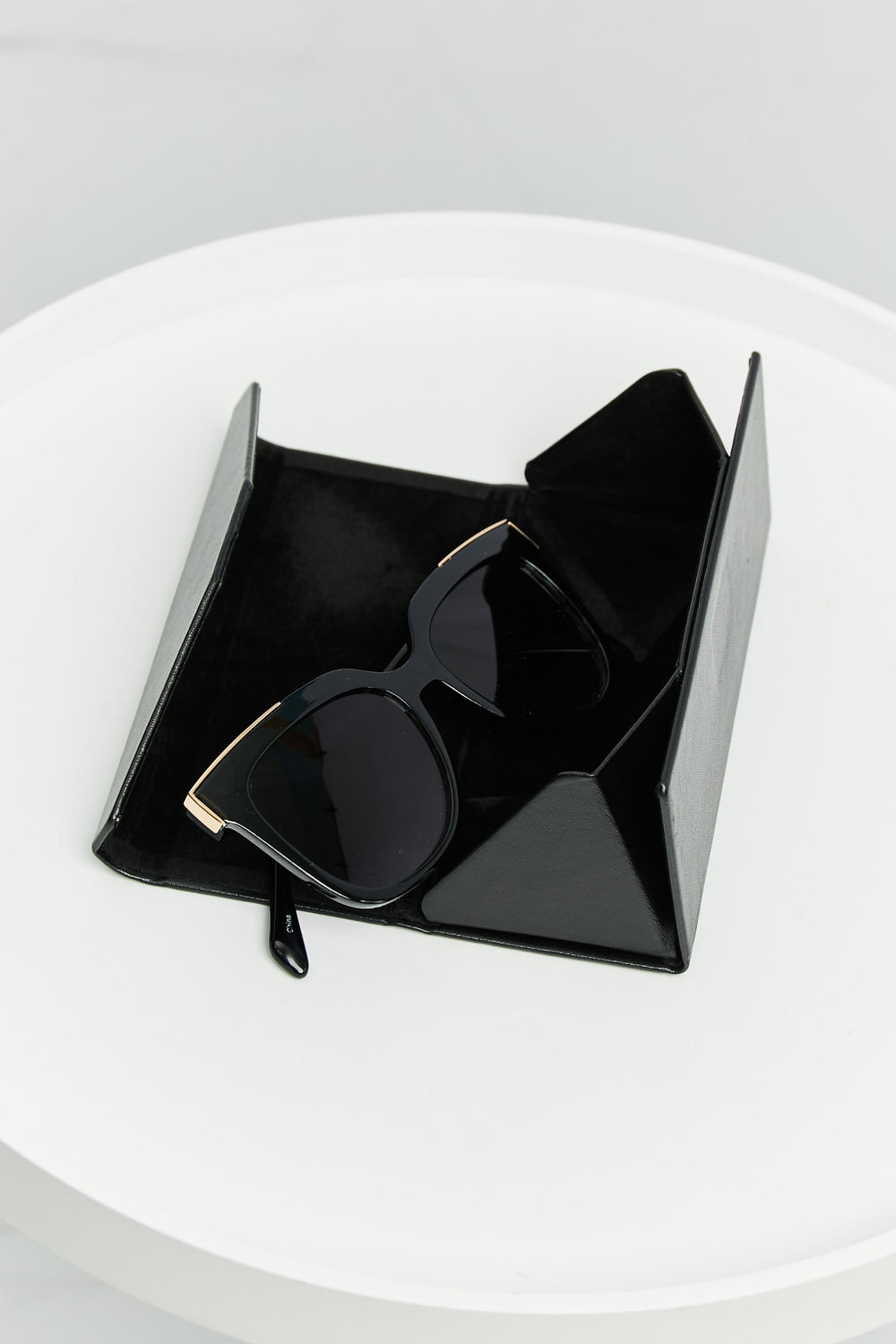 Tortoiseshell Square Polycarbonate Frame Sunglasses