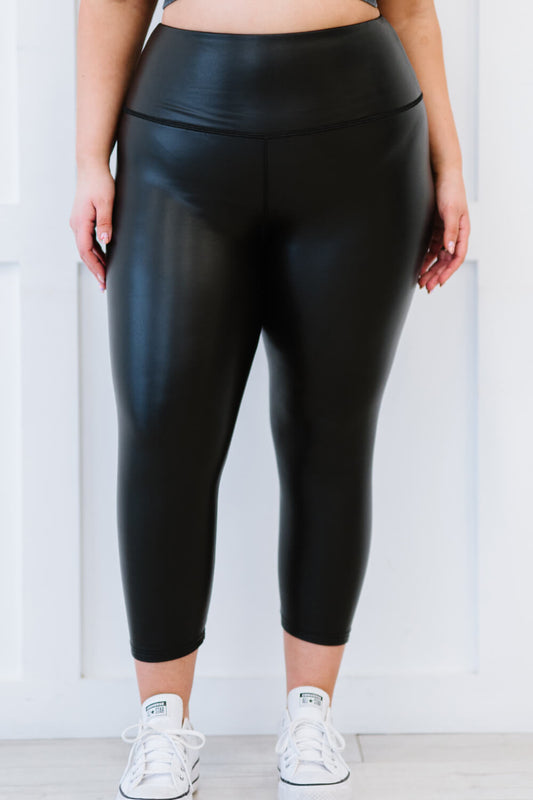 “Out of Time” Faux Leather Leggings